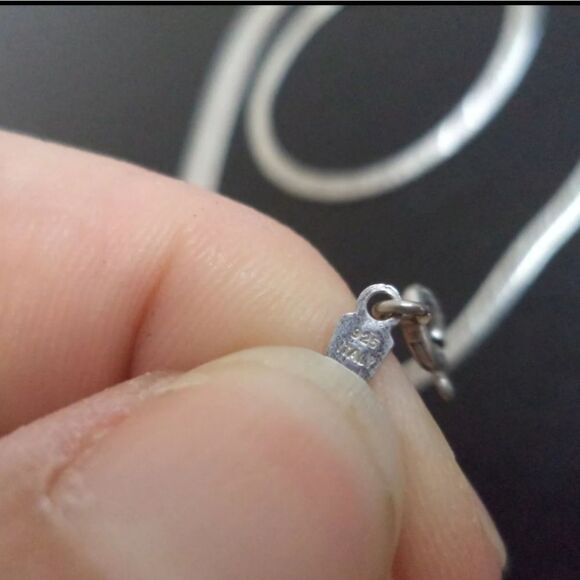 VINTAGE ESTATE SIGNED MILOR 925 ITALY STERLING SILVER 20" NECKLACE - Picture 2 of 3